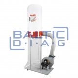 Dust collector for workshops with 2 suction ports