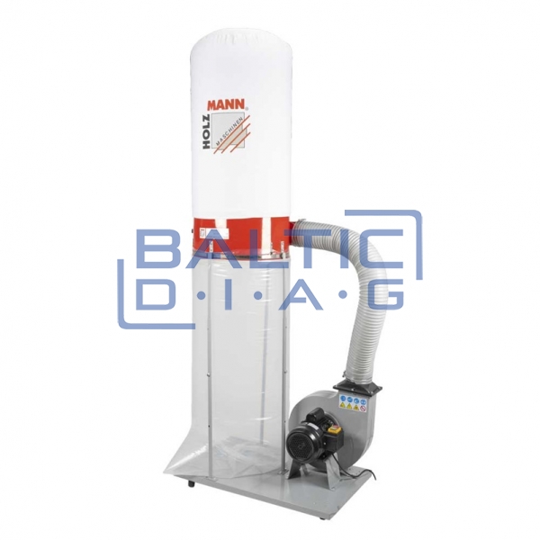 Dust collector for workshops with 2 suction ports
