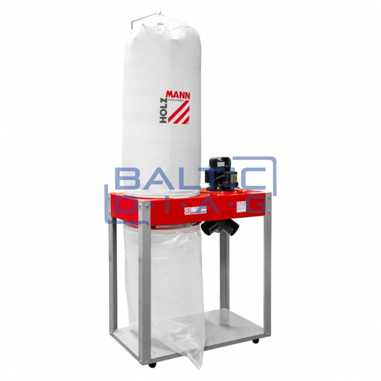 Chip extractor with 3 connection ports for workshops