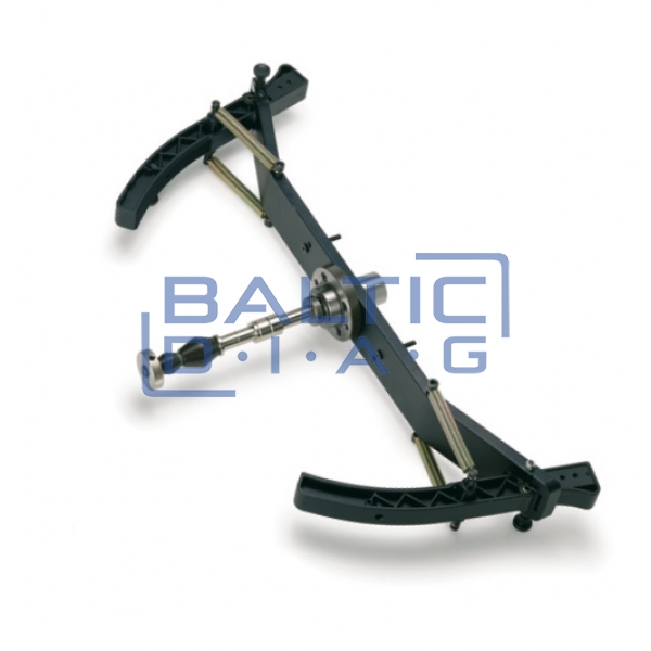 Universal motorcycle wheel adaptor “I” (with integrated flange) for wheel balancers