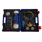 Hydrogen leak detection kit for automotive A/C systems