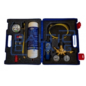 Hydrogen leak detection kit for automotive A/C systems