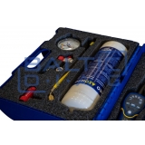 Hydrogen leak detection kit for automotive A/C systems