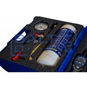Hydrogen leak detection kit for automotive A/C systems