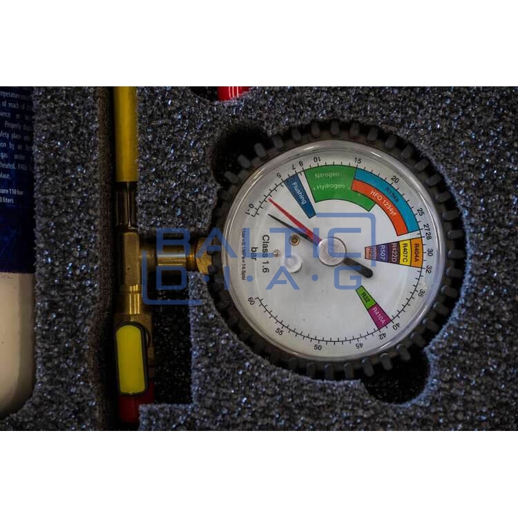 Hydrogen leak detection kit for automotive A/C systems