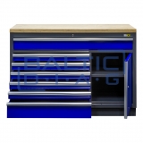 Workshop workbench with 7 drawers and 1 door