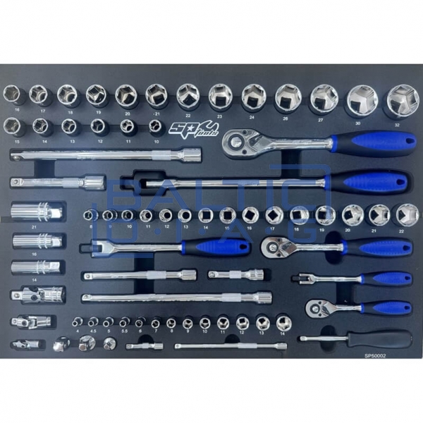 Передвижной инструментальный шкаф TOOLKIT с инструментами, 190 предметов SP Tools