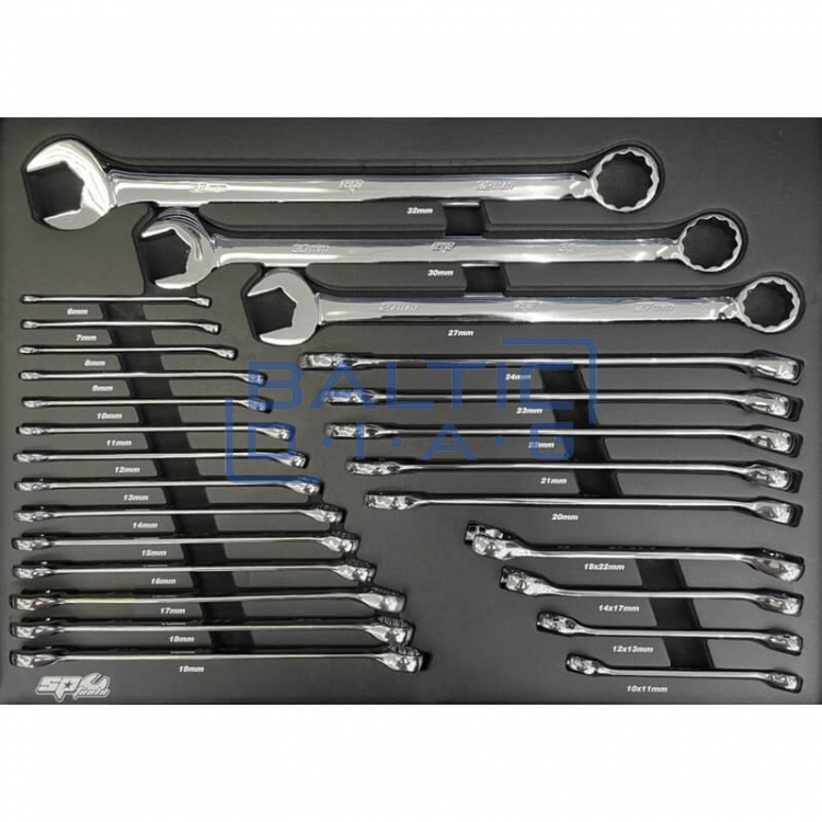 Įrankių vežimėlis su 9 stalčiais ir įrankiais 214 vnt. TOOLKIT TECH Series SP Tools