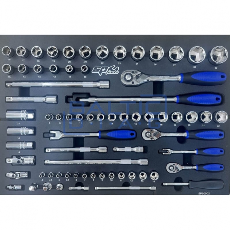 Tool trolley with 9 drawers and 214 tools TOOLKIT TECH Series SP Tools
