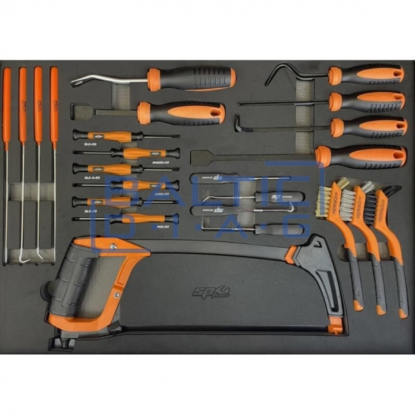 Tool trolley with 9 drawers and 214 tools TOOLKIT TECH Series SP Tools