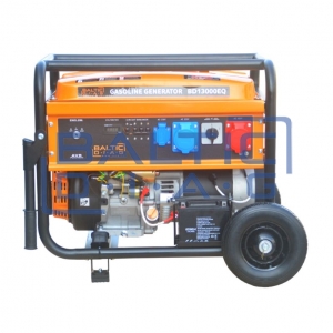 Mobile gasoline generator with 10 kW output
