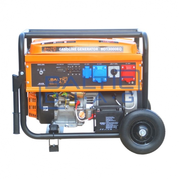Mobile gasoline generator with 10 kW output