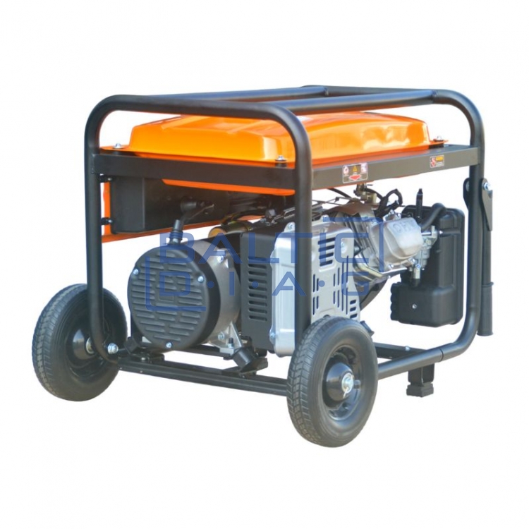 Mobile gasoline generator with 10 kW output