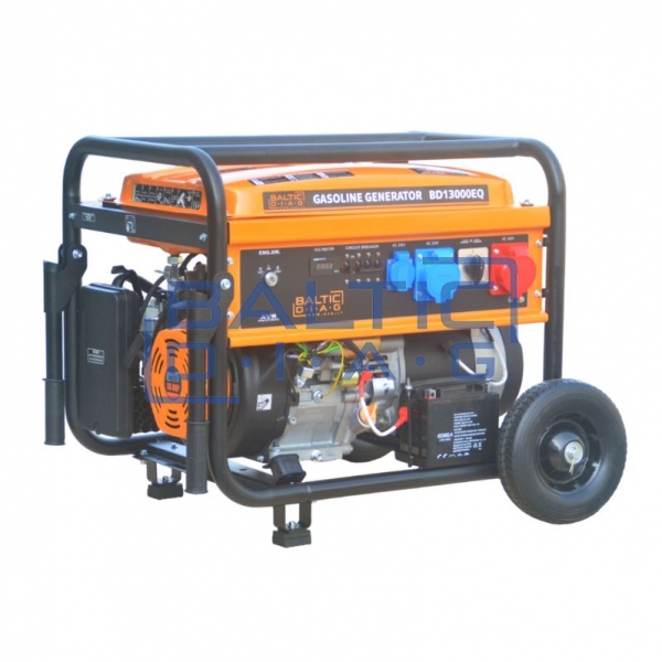 Mobile gasoline generator with 10 kW output