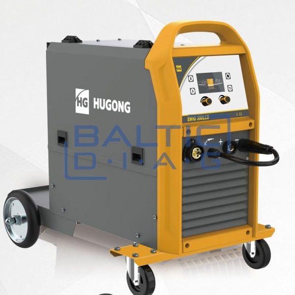 MIG/MAG and MMA welding machine Hugong EMIG250LCD with LCD display