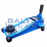 Low-profile floor jack with wheels 3T with rubber pad
