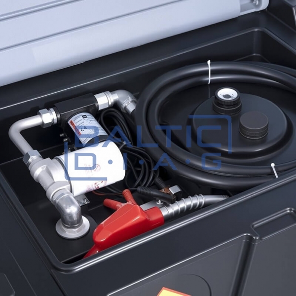 Mobili kuro talpykla 440L (plastikinė) su 12V DCTP40 pompa, automatiniu pistoletu ir filtru