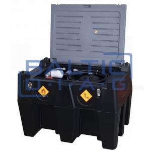 Mobili kuro talpykla 440L (plastikinė) su 12V DCTP40 pompa, automatiniu pistoletu ir filtru