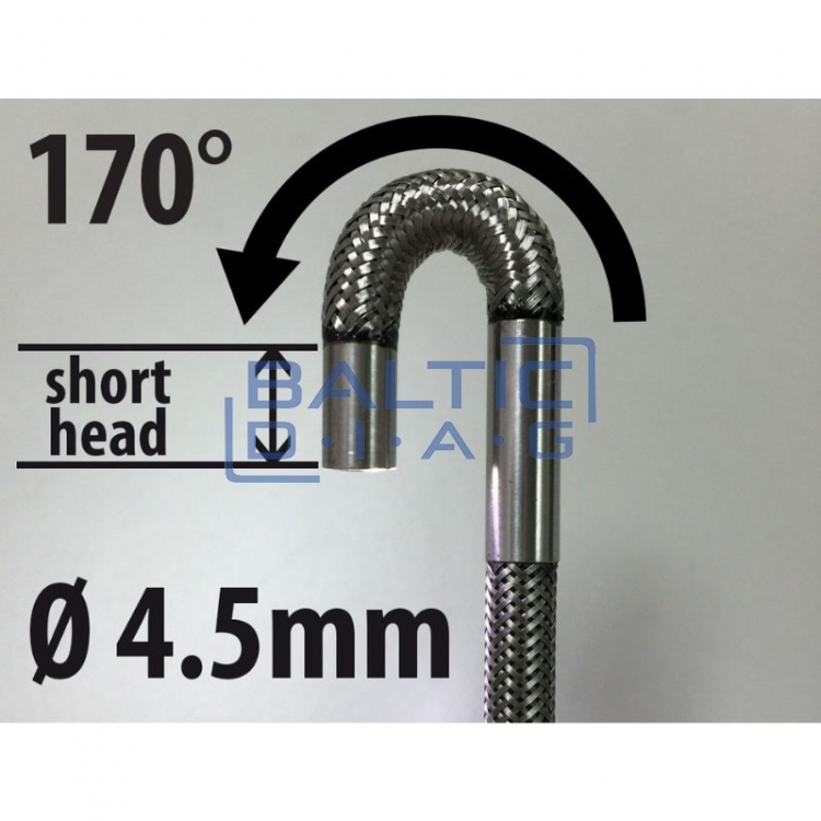 Endoskopas su 4,5 mm analogine 2 krypčių artikuliacijos zonda Common Rail
