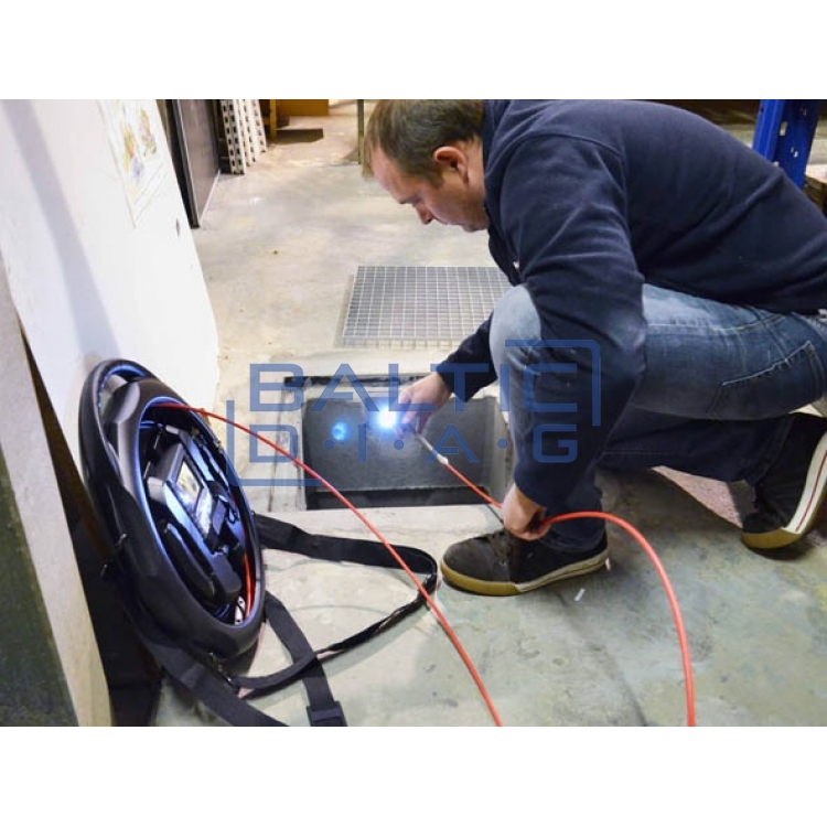 Mini-polar pipe inspection videoscope system with 10m probe and IP68 camera