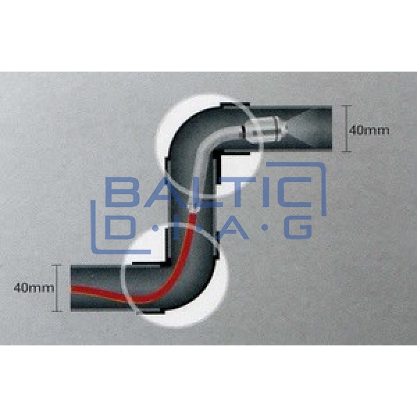 Mini-polar pipe inspection videoscope system with 10m probe and IP68 camera