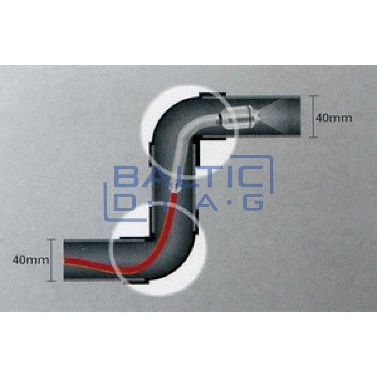 Mini-polar pipe inspection videoscope system with 10m probe and IP68 camera