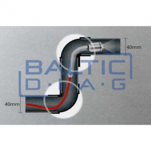Pipe inspection endoscope with 30 m probe and IP68 camera polar videoscope