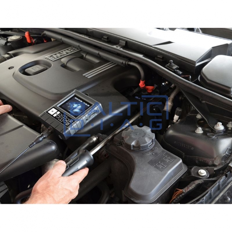 Handheld videoscope with 28 mm IP68 camera