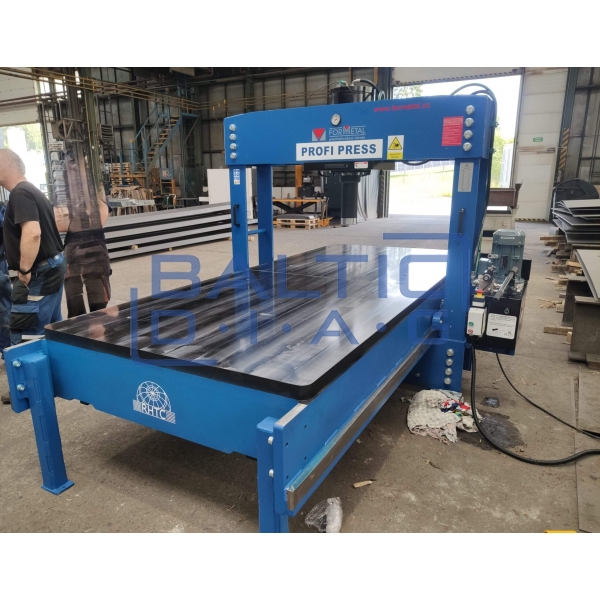 160 ton manually movable portal straightening press with worktable PPTL-160 D=1500 RHTC