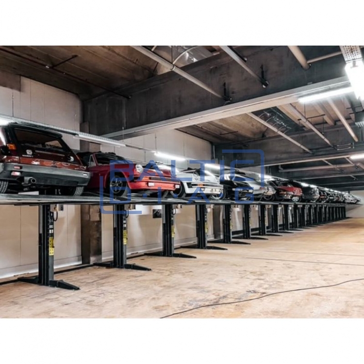 Dviejų kolonų parkingo keltuvas (4 eilių)