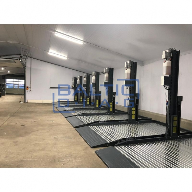 Dviejų kolonų parkingo keltuvas (4 eilių)