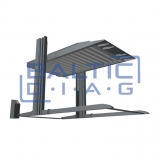 Two-post parking lift for underfloor heating
