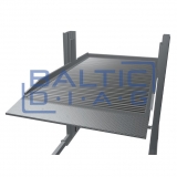 Two-post parking lift for underfloor heating