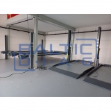 Four-post, four-car parking lift