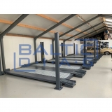 Four-post, four-car parking lift