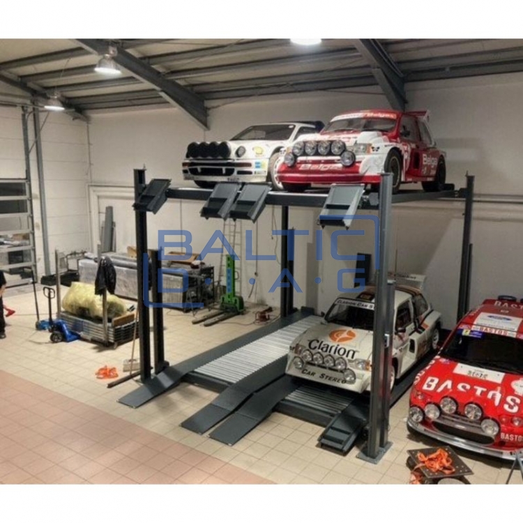 Four post six car parking lift