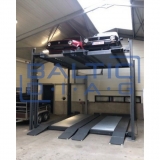 Four post six car parking lift