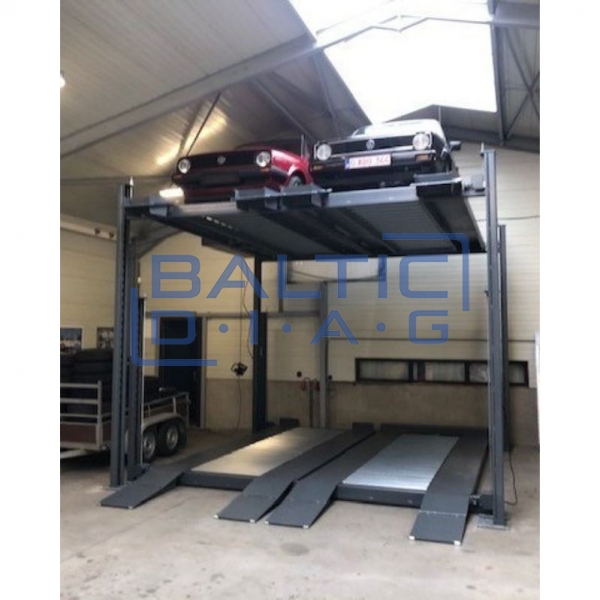 Four post six car parking lift