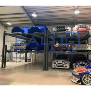 Four post six car parking lift