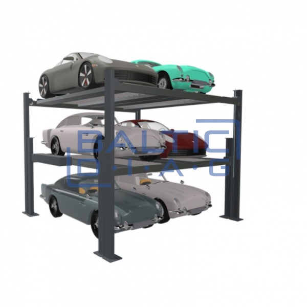 Four post six car parking lift