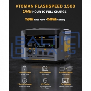 Портативная батарея с блоком управления FlashSpeed 1500 VTOMAN