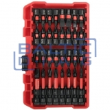 Набор ударных бит 1/4" – Шлицевые, PZ, PH, TORX, 54 шт.
