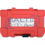 1/4" smūginių keičiamų antgalių rinkinys plokščias, PZ, PH, TORX, 54 vnt. 1/4" smūginių keičiamų antgalių rinkinys plokščias, PZ, PH, TORX, 54 vnt.