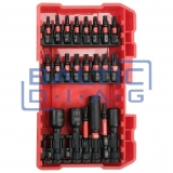 Набор ударных бит 1/4" – Шлицевые, PZ, PH, TORX, 54 шт.