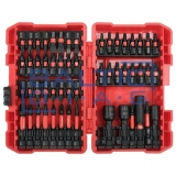 Набор ударных бит 1/4" – Шлицевые, PZ, PH, TORX, 54 шт.