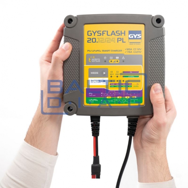 Зарядное и обслуживающее устройство для аккумуляторов GYSFLASH 20.12/24 PL
