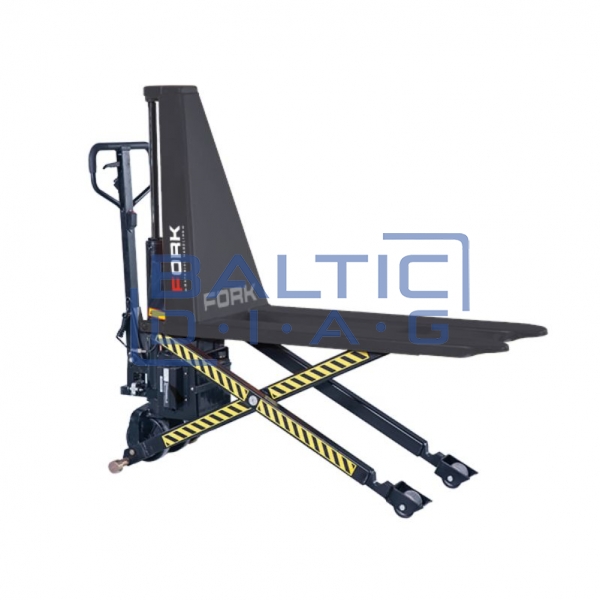 Pusiau elektrinis žirklinis palečių vežimėlis su kėlimo platforma 1500 kg PRSP15S FORK