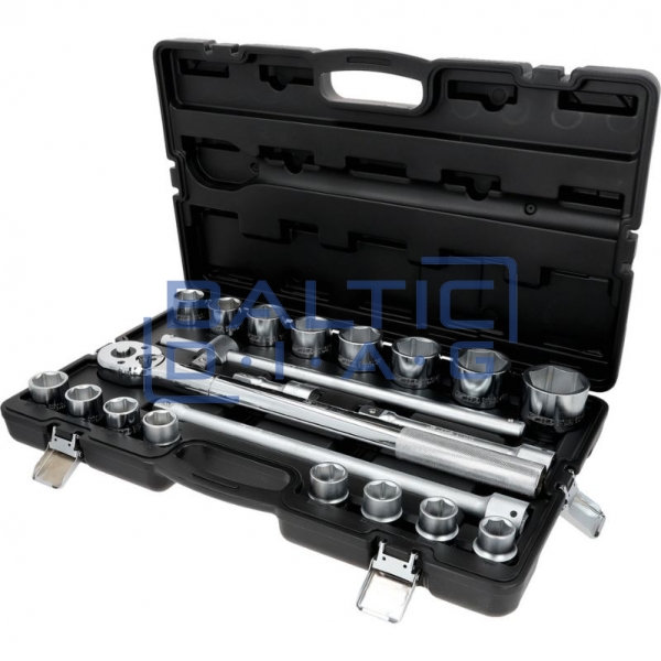 3/4" socket wrench Set, 21-piece, 6-point KS Tools