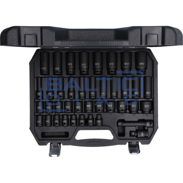 1/2" heavy-duty hex impact socket set, 40-piece KS Tools