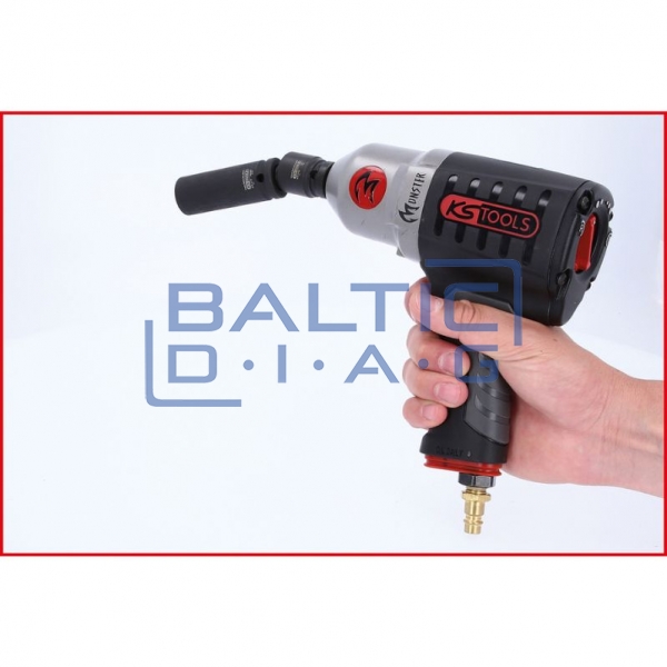 1/2" šešiabriaunis galingas priekinių galvučių rinkinys, 40 dalių KS Tools